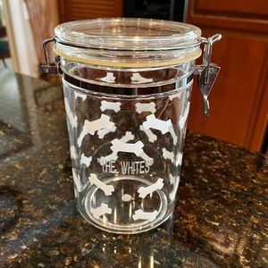 “The Whites" Personalized Pet Food/Treat Canister